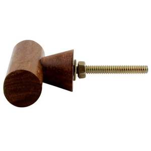 Perillas Vintage de madera a granel, tiradores de país francés, marrón, cajón único, puerta de armarios de cocina, WRK-133 de 5,08 cm - Product Image 3