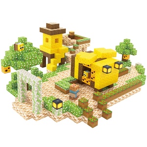 Cubi Magnetici in Plastica EPT <span class=keywords><strong>2</strong></span>.5cm, Blocchi Pixel, Gioco di Costruzione Voxel Art, Set STEM Sandbox World 48-108 Pezzi - Product Image 1