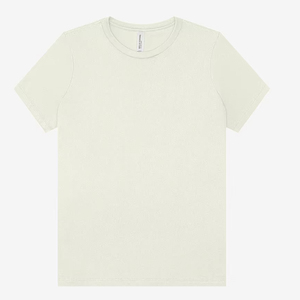Bella + Canvas Camisetas ecológicas con cuello redondo para mujer Camisetas elásticas ajustadas informales diarias Camiseta básica para mujer - Product Image 1