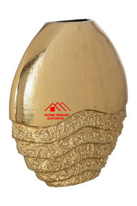 Vase de table en métal design vintage Centres de table pour mariage Nouveau design en métal aluminium finition argentée design martelé à la main - Product Image 3