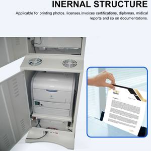 Quiosco de autoservicio con pantalla táctil, dispositivo dispensador de tarjetas independiente, quiosco de impresión de documentos - Product Image 4