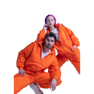 Chaqueta Cortavientos de Poliéster para Mujer, Personalizada, para Invierno, con Capucha, Traje Deportivo de Dos Piezas, Transpirable, de Secado Rápido, Unisex - Product Image 4