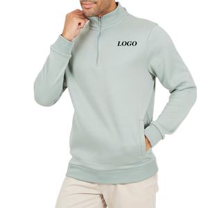 Servicio OEM, Sudadera con Cierre de Cuello Redondo para Hombre, Diseño de Color Sólido para Compradores al por Mayor, Precio Económico, Ropa Casual, Corte Holgado 2026 - Product Image 1