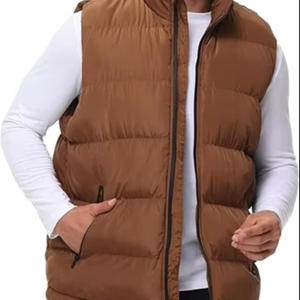 Venta Directa de Fábrica, Chaleco Acolchado Personalizado con Cremallera, Transpirable, de Alta Calidad, Informal, para Hombre, para Invierno, 100% - Product Image 1