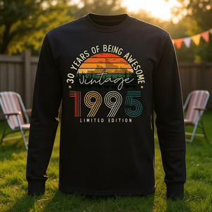 T-shirt vintage a maniche lunghe per il 30° compleanno del 1995, edizione limitata - Product Image 3