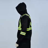 Sudadera de Alta Visibilidad al por Mayor, Ropa de Trabajo de Seguridad con Cinta Reflectante, Duradera y Transpirable para Uso en Exteriores y Construcción
