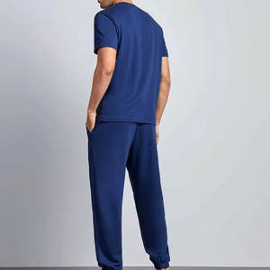 เสื้อยืดและกางเกงขายาวผ้าฝ้ายสำหรับผู้ชายระบายอากาศได้ดี - Product Image 2