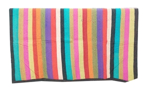 Cotton Kantha <b>Quilt</b> Patchwork Handmade Eco-friendly 300tc Thread Count Customizable Indian Style Gudri Rally Bedspread Coverlet - Product Image 4