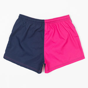 Shorts de rugby grande taille en vente chaude, 100% polyester, doux, respirant, antibactérien, logo brodé personnalisé, design durable, séchage rapide - Product Image 4