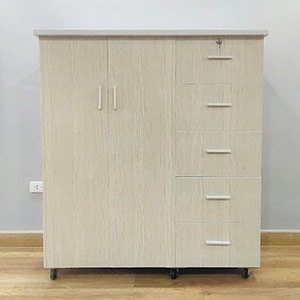 ตู้เก็บของพลาสติก 5 ลิ้นชัก สีไม้สน พร้อมลิ้นชักทนทาน - Product Image 1