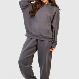 Survêtement décontracté uni pour femmes Survêtement surdimensionné pour femmes Ensembles de survêtements pour femmes Survêtement deux pièces Training Wear Jogging Wear - Product Image 5