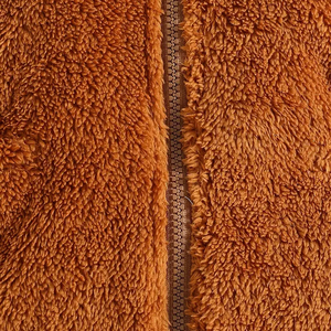 Chaqueta de Lana Elástica con Capucha y Cierre de Cremallera, Diseño de Dibujos Animados, Corte Regular para Otoño e Invierno - Product Image 6