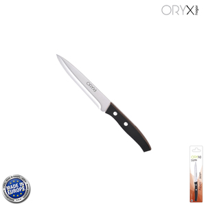 Coltello da verdure Aspen, lama in acciaio inossidabile, 15 cm, nero - Product Image 1