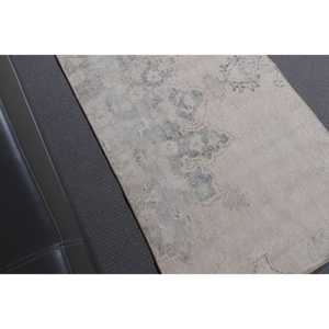 พรมตุรกีขนาดเล็ก, พรมวินเทจขนาด 2.1x4 ฟุต, พรมขนสัตว์สีเทาแบบอิคัต - Product Image 4