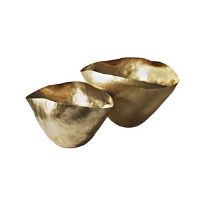 Cuenco de Metal japonés con acabado martillado, diseño de lujo, cuenco de Metal para servir con cuchara, cuenco decorativo de cocina moderno - Product Image 2