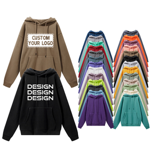 เสื้อฮู้ดผ้าคอตตอน100% สำหรับผู้ชาย, เสื้อสวมหัวโอเวอร์ไซส์ไซส์ใหญ่สูง500gsm ปักลายโลโก้ออกแบบได้เองสำหรับทุกเพศ