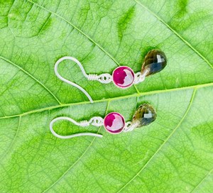 Pendientes de Plata de Ley 925 con Cuarzo Ahumado, Piedra Preciosa de Cuarzo Natural, Joyería Hecha a Mano, Regalo para Ella, Elegantes Pendientes Colgantes - Product Image 5