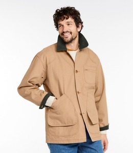 Men Canvas Work wear <b>Jacket</b> Heavy-Duty Cotton Canvas <b>Zip</b> <b>up</b> <b>Jacket</b> with Corduroy Collar Chest Pocket - Product Image 4