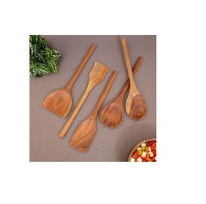 Cubiertos DE BODA Cucharas de diseño de madera Decoración de cocina Restaurante y diseño de hotel Cubiertos naturales con diseño de acabado pintado - Product Image 1