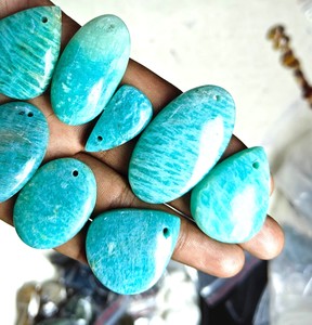 100% <b>Natural</b> Amazonite Loose Cabochon Gemstone Beautiful Wholesale <b>Crystal</b> Jewelry for Making <b>Crystal</b> Material - Product Image 5