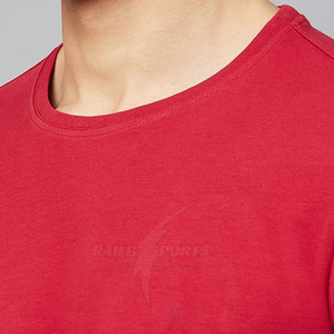 T-shirts pour hommes, nouveau design, avec logo personnalisé, design uni, manches courtes et motif uni, 220g polyester/coton - Product Image 6