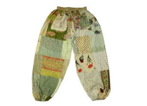 Personalizado Floral Boho Patchwork Harem Pantalones Elegante Hippie Gypsy Cargo Yoga Pantalones para el verano Cómodo Fábrica Exportada - Product Image 2