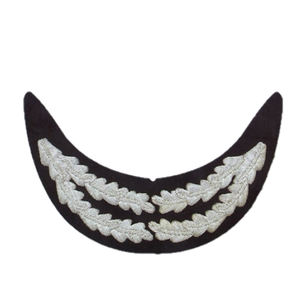 Customized Embroidered Peaks for <b>Officer</b> Peak Caps Hand Embroidered Golden Peaks - Product Image 2