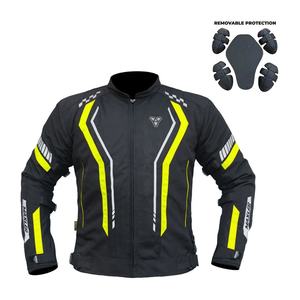 Chaqueta de motocicleta de malla transpirable para hombre, para deportes de invierno, tiras reflectantes, textil blindado protector para equipo de equitación de verano - Product Image 1