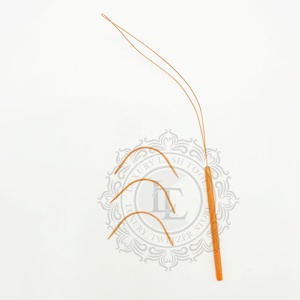 Etiqueta privada Calidad Premium Bucle de acero inoxidable Tipo C Agujas Recubrimiento de polvo naranja Herramientas de extensión de cabello Precio al por mayor - Product Image 3