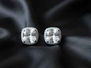 ต่างหูประดับเพชรแบบอเมริกันโรเดียมขัดเงาสีขาวหรูหราเครื่องประดับสำหรับผู้หญิงชุดปาร์ตี้และโอกาสในงานเทศกาล - Product Image 3