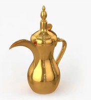 Théière en laiton nickelé pour la maison et l'hôtel vaisselle décorative servant une bouilloire à café à des prix acceptables