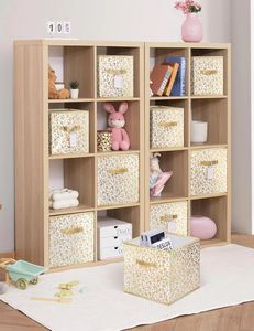 Caja de almacenamiento de tela vietnamita 2 en 1, organizador convertible de doble Plaza para uso en armario y baño - Product Image 1