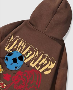 Sweat-shirt à capuche décontracté pour homme, 100% coton, hiver, manches longues, cordon de serrage, tendance - Product Image 6