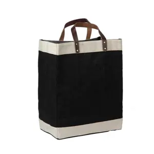 Jute Shopper Bag Eco-Friendly Fancy Jute Bag Multipurpose Hand Bag With Zip & Handle For Sale