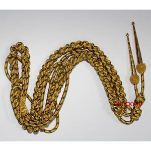 Nuevo estilo Aiguillette Uniforme Accoutrements Custom White And Metal Silver Tip Aiguillettes - Product Image 6