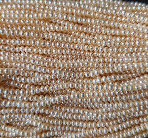 Natural White Pearl Loose Beads Strand <b>Top</b> Grade Untreated Color Change Effect Bead <b>Stringing</b> Supply Artisan Made Detail - Product Image 4