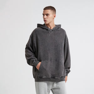 Sudaderas con capucha de felpa francesa de alta calidad 420gsm, Sudadera con capucha, hombro caído, sin cuerdas, sudaderas con capucha pesadas de gran tamaño para hombres, envío DDP - Product Image 2