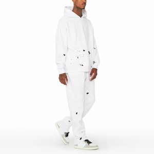Wholesale Supplier Best Quality Custom Logo Two Piece Suits Custom Color <b>Plain</b> <b>Tracksuit</b> Hoodie Men Sweat suit Sets - Product Image 6