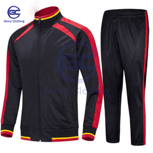 Venta al por mayor de chándales con cremallera para hombre, ropa informal, conjunto de chándales con cremallera para hombre, chándales con cremallera de 2 piezas de alta calidad para hombre - Product Image 2