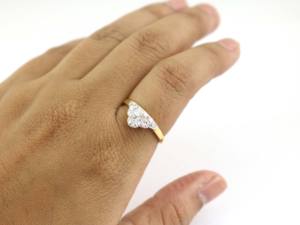 Anillo Apilable de Plata de Ley 925 con Circonita Cúbica Hecho a Mano para Mujer - Product Image 6