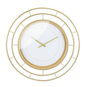 Well Selling Iron <b>Clock</b> <b>Wall</b> Art Hotel Home Office <b>Bedroom</b> Handmade Decorative Geometric Floral Design Luxury Metal <b>Wall</b> - Product Image 1