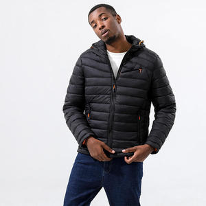 2022 Spandex/poliéster Unisex logotipo frontal de alta calidad de gran tamaño de invierno con capucha impermeable burbuja personalizada OEM chaqueta acolchada - Product Image 5