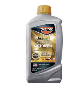 WARCO Dexos1 GEN 3 Full <b>Synthetic</b> Anti-Wear SAE 5W-30 Motor <b>Oil</b> 6 Pack 1 Quart - Product Image 1