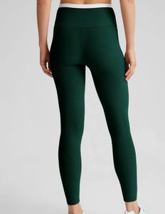 Nueva moda personalizada contraste Color 2 piezas conjunto mujer cintura alta Yoga gimnasio desgaste sujetador y mallas conjuntos de talla grande deportes conjuntos de mujer - Product Image 6