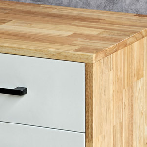 Modern Minimalist Movable Wood Filing <b>Cabinet</b> 80x40x65cm Panel Design Office/Workshop/Bedroom/Home Office Use - Product Image 4