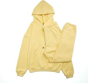 Conjunto de Sudadera con Capucha y Pantalones Deportivos Personalizados del Fabricante, Conjunto Deportivo de Felpa Gruesa de 500 GSM, 100% Algodón para Hombre - Product Image 1