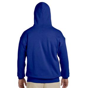 เสื้อฮู้ดดี้ผ้าฟลีซสีน้ำเงินรอยัลแบบเรียบง่ายสำหรับฤดูหนาว พิมพ์ลายได้ตามต้องการ - Product Image 2