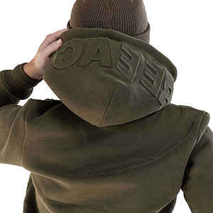 High Quality 500 Gsm Cotton Pullover Unisex Oversized Puff Print Hoodie Custom 100% Cotton Essentials 3D Embossed for Men Hoodie - Product Image 4