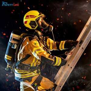 ชุดป้องกันความร้อน ป้องกันการถูกไหม้ ลดการบาดเจ็บ สีใดก็ได้ ดำ เหลือง ผลิตตามสั่ง ผ้าทนทาน ผ่านการทดสอบมาตรฐาน CE ชุดดับเพลิง - Product Image 6