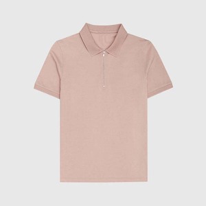 เสื้อโปโลคอโปโลมีซิปสี1/4สำหรับผู้ชายเสื้อโปโลผ้าฝ้ายระบายอากาศปรับขนาดได้ - Product Image 4